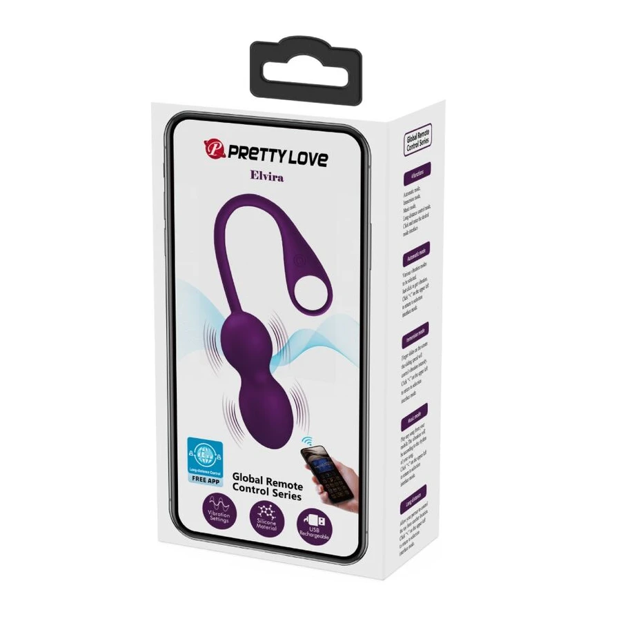 PRETTY LOVE - APP ELVIRA KEGEL BALLS TELECOMANDO VIOLA
